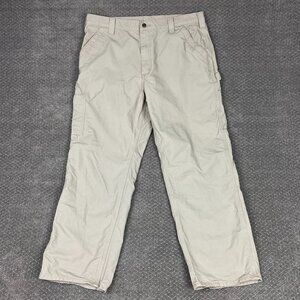 Carhartt Carpenter Pants Men's 38 x 30 Original Dungaree Fit Work Wear B151 TAN